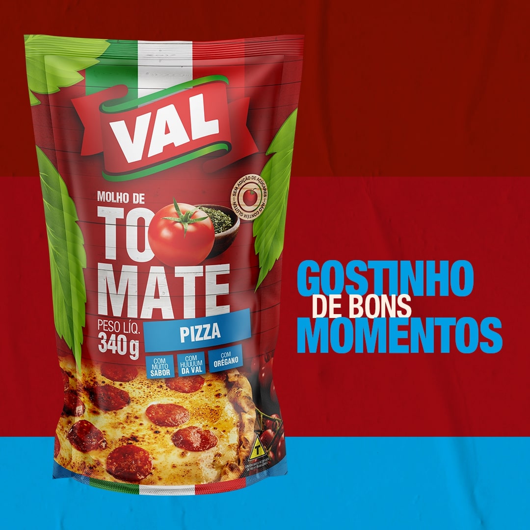 Molho de Tomate Pizza Val Sachê 300g