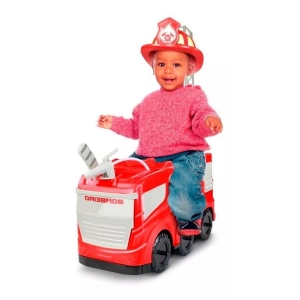 Caminhão de bombeiro Brinquedo Grande Infantil Lança Água Suporta Até 50 Kg