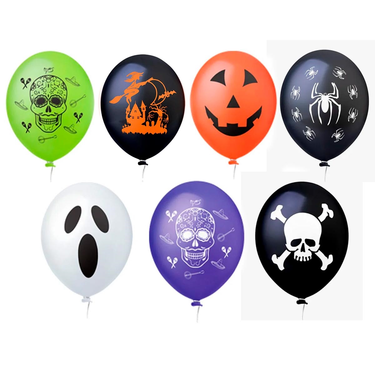 Balão Halloween Com 25 Bexigas
