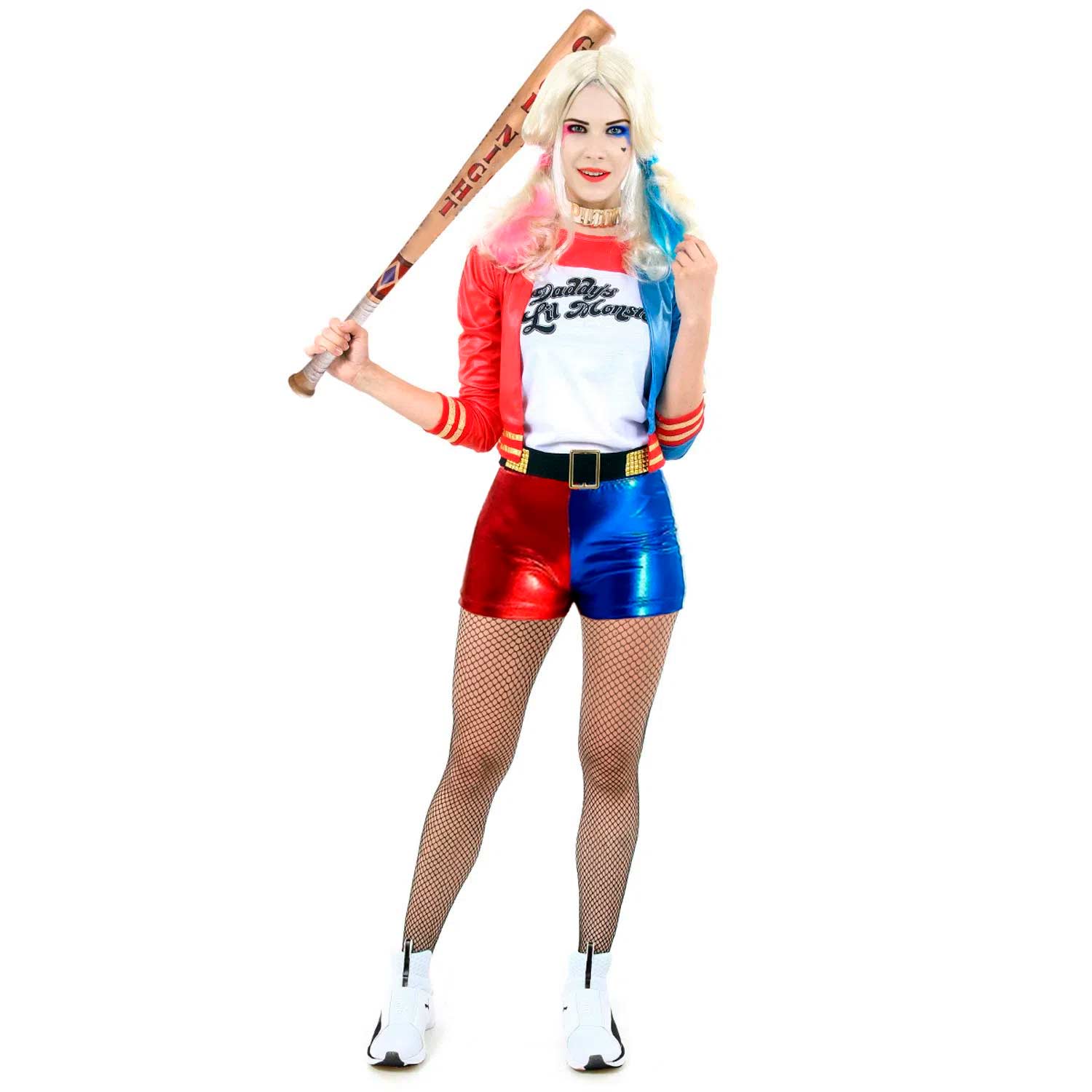 Fantasia Arlequina Harley Quinn Adulto Feminina Esquadrão Suicida