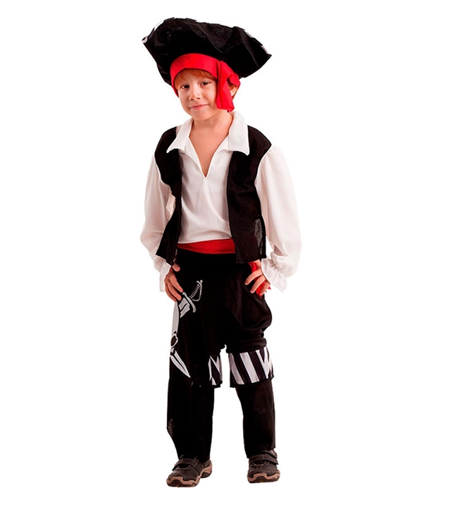 Fantasia de Pirata Infantil Com Chapéu