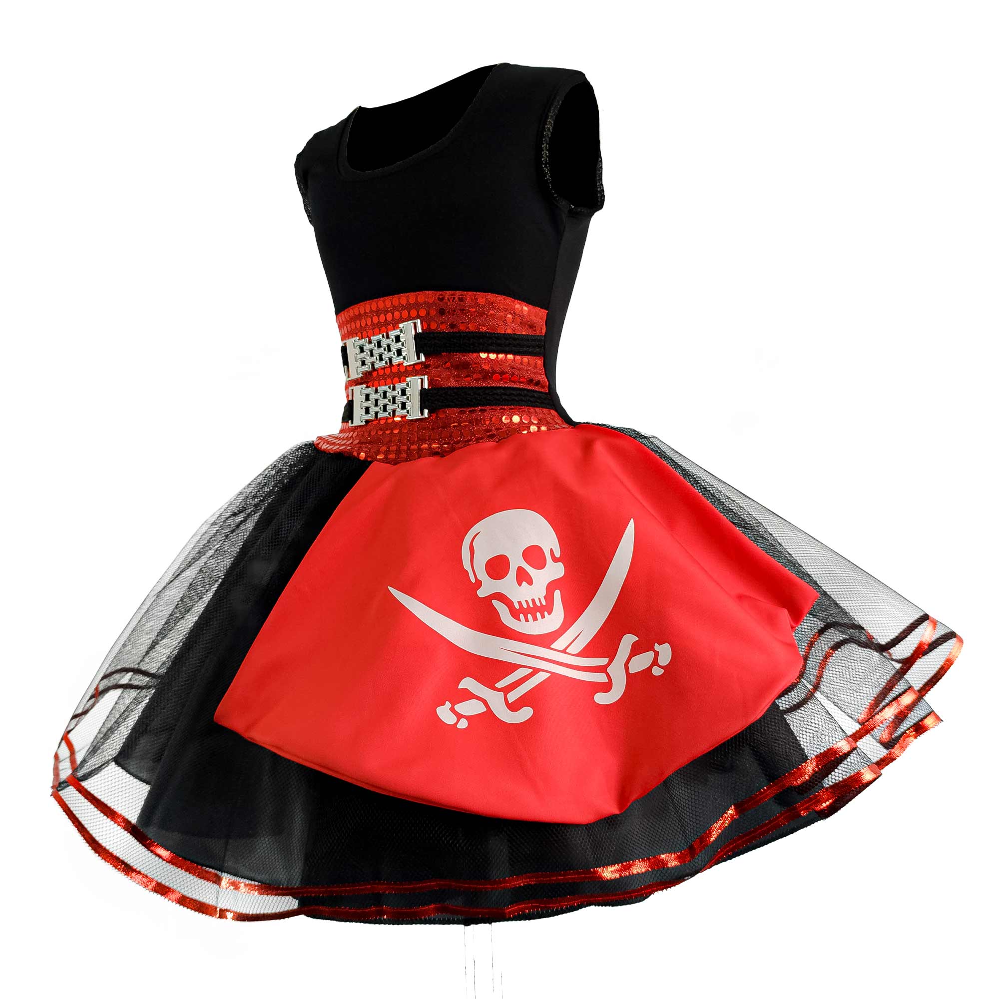 Fantasia de Pirata Infantil Vestido Feminino de Luxo