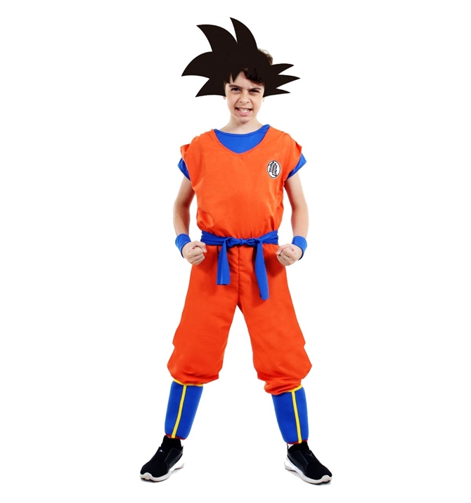 Fantasia Goku Infantil Dragon Ball Z Com Peruca
