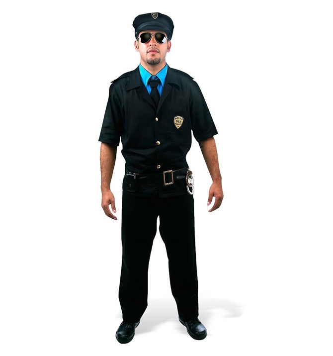 Fantasia Policial Masculino adulto Sulamericana