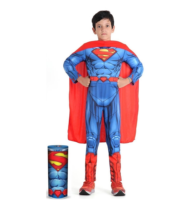 Fantasia Super Homem / Super Man Infantil Premium DC Comics