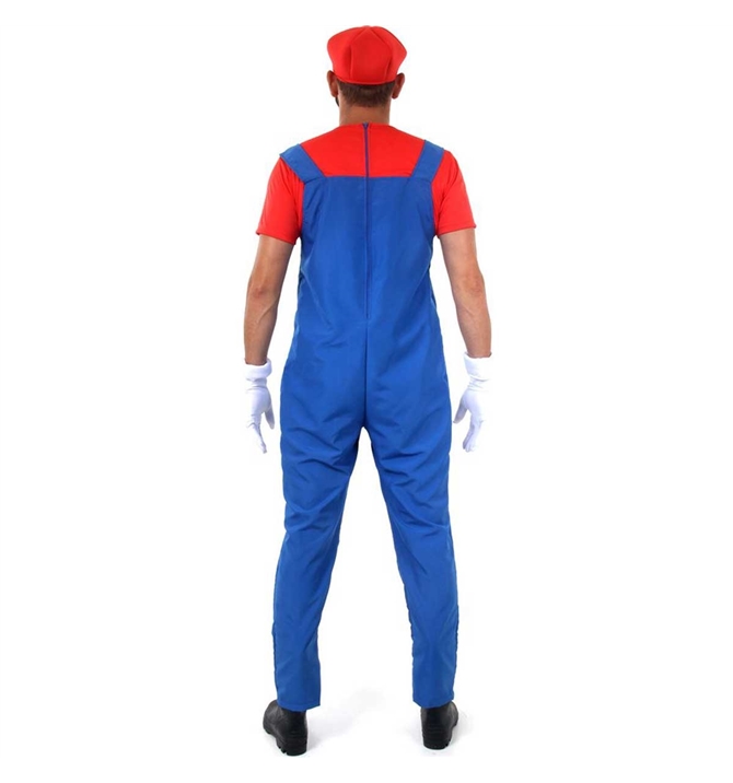  Fantasia Super Mario Bros Adulto Masculino Com Chapéu Luvas e Bigode