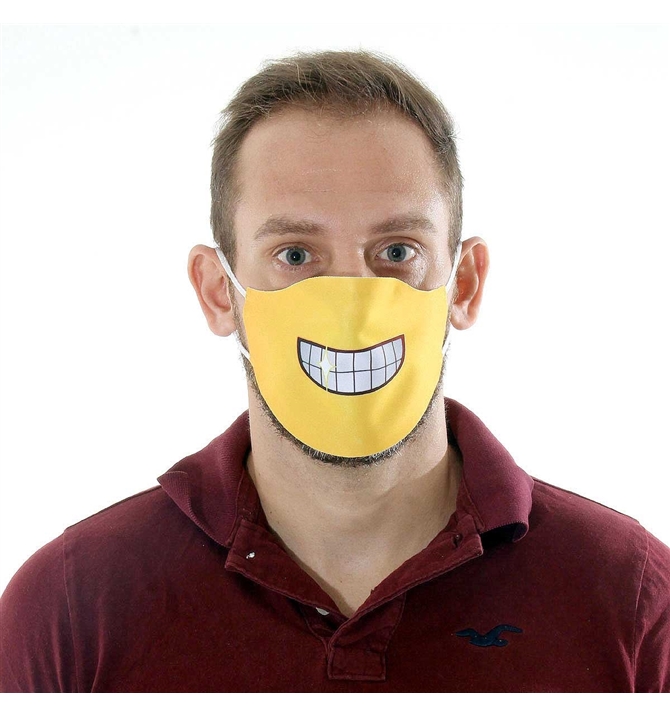 Máscara Dupla Proteção Respiratório Reutilizável e Divertida