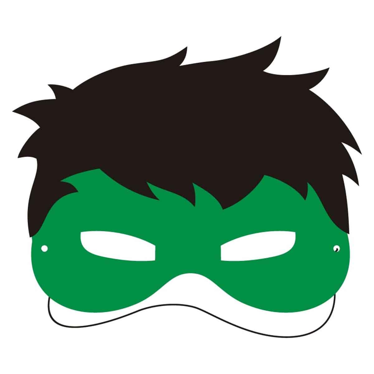 Máscara Hulk Vingadores Infantil Meninos Com Elástico