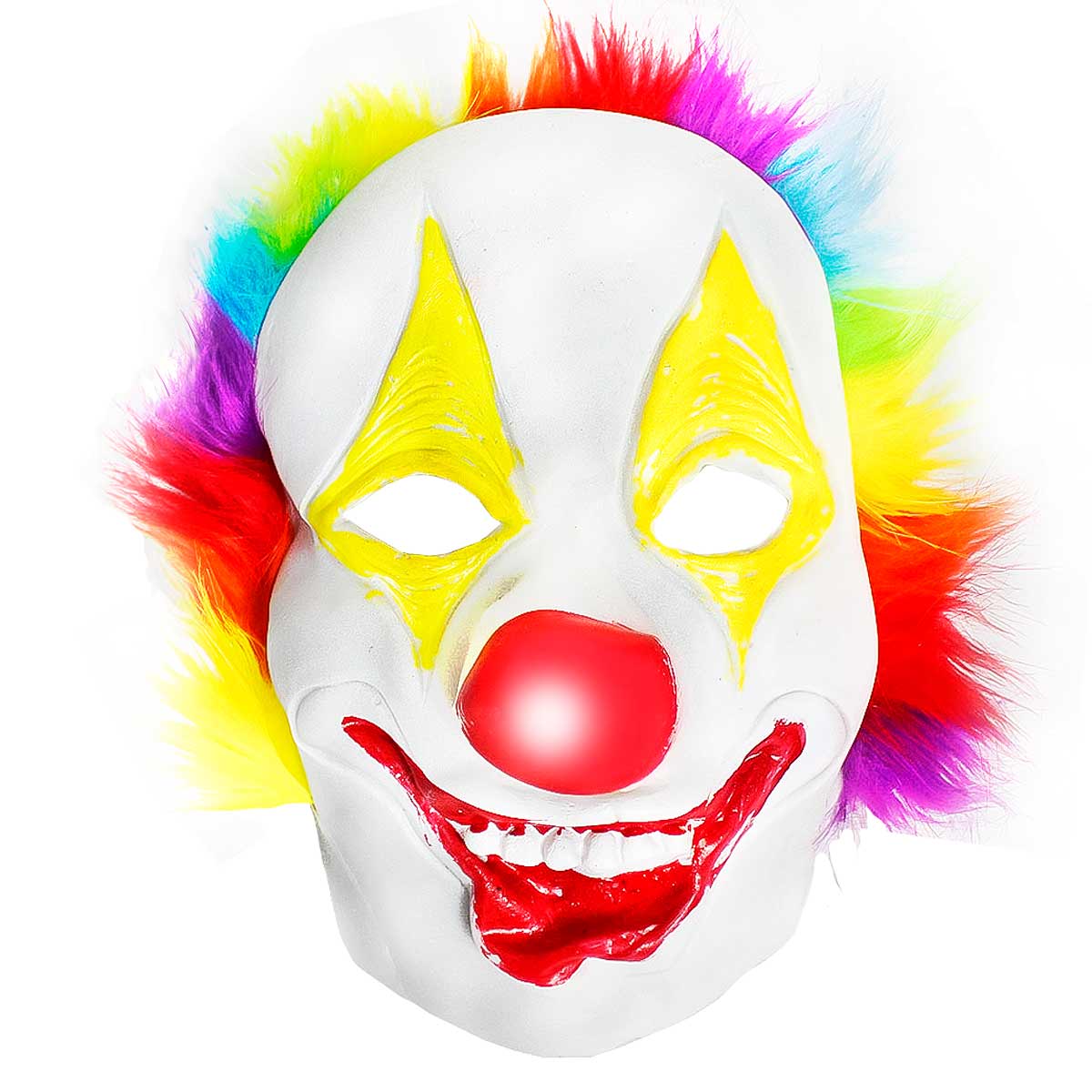 Máscara Palhaço Macabro de Látex Halloween Carnaval
