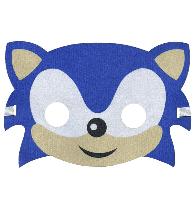 Máscara Sonic Infantil com Elástico