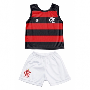 Camiseta Regata e Shorts Flamengo Torcida Baby
