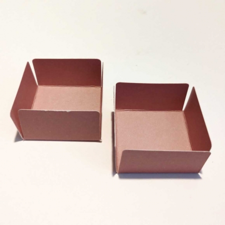 Forminha Caixeta 3,5x3,5x2 cm  Rose Gold  kit com 50 unid
