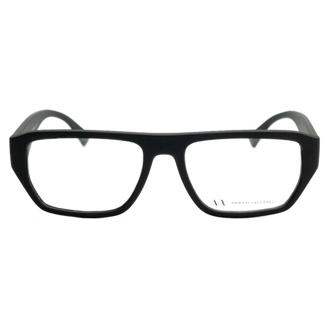 Óculos de Grau Retangular Armani Exchange AX3087 Preto