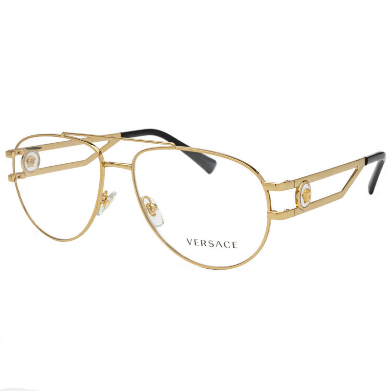 Óculos de Grau Aviador Versace 1269 Dourado