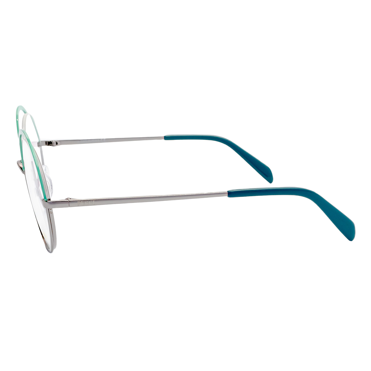 Óculos de Grau Emilio Pucci EP5207 095 Prata e Verde