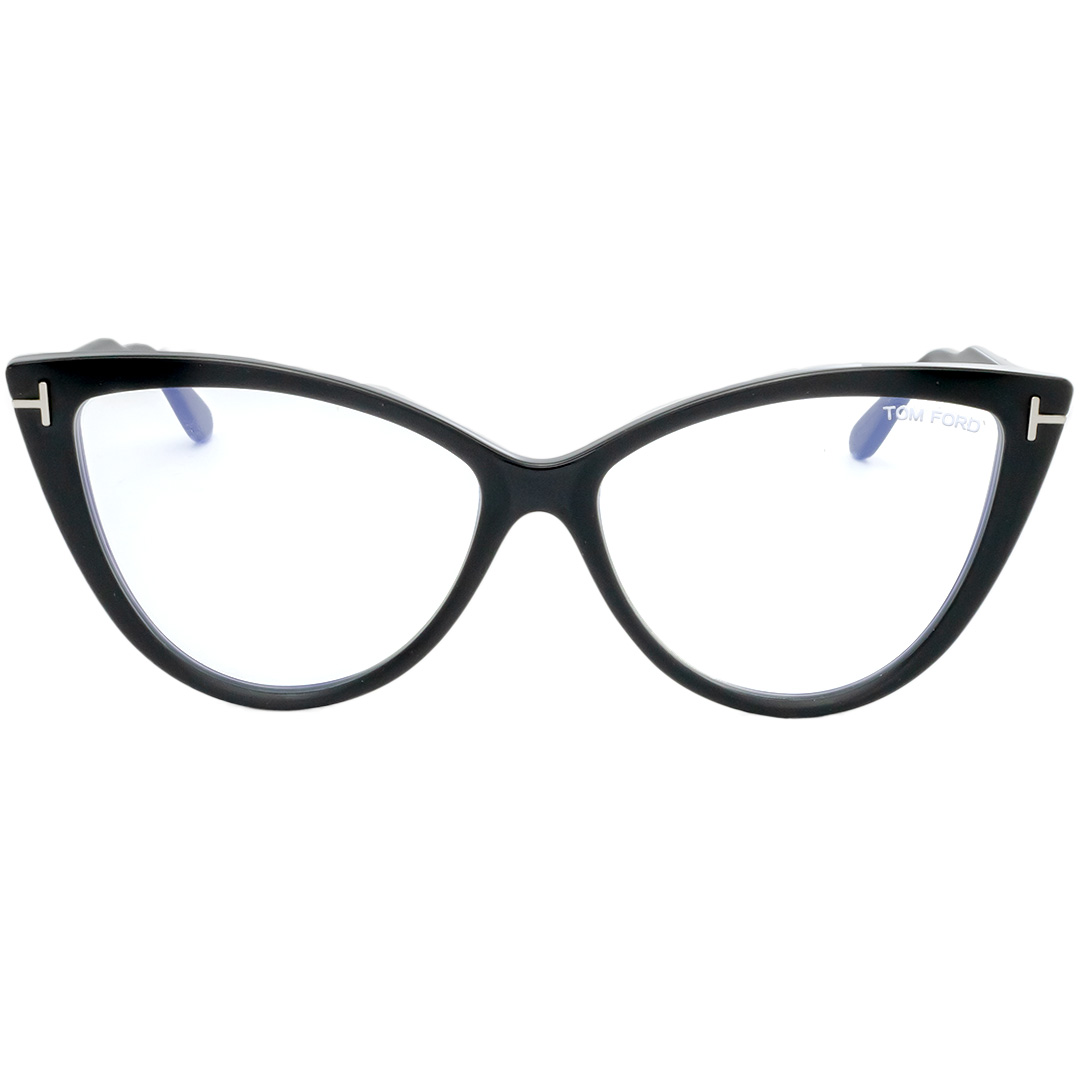 Óculos de Grau Gatinho Tom Ford Tf5843-B Preto