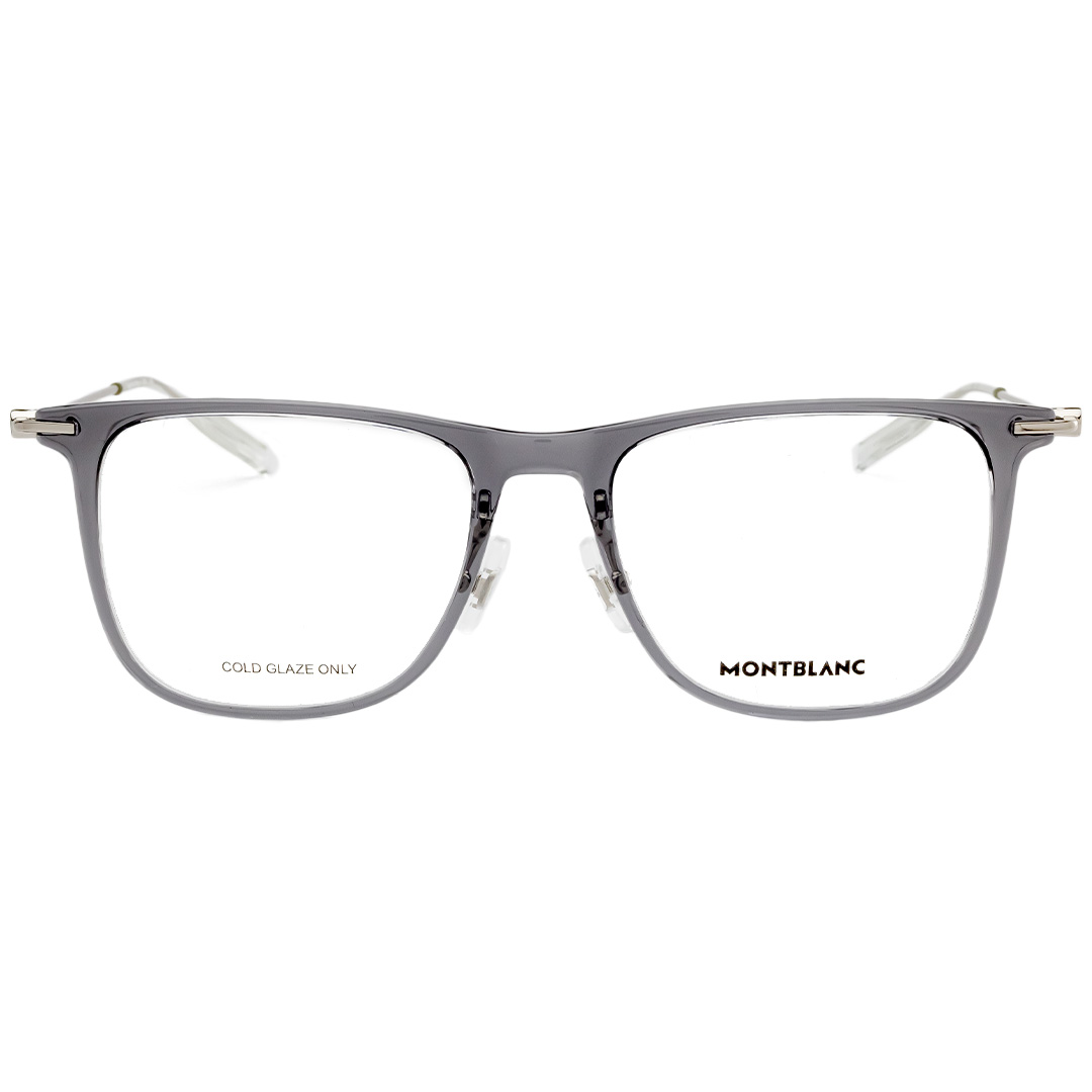Óculos de Grau Mont Blanc MB0206O 003 Cinza Translúcido