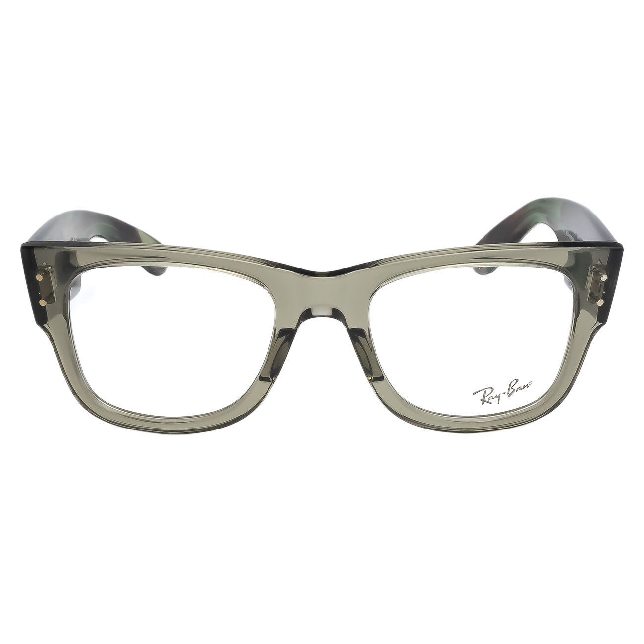 Óculos de Grau Ray-Ban Mega Wayfarer RB0840V 8297 Verde Transparente