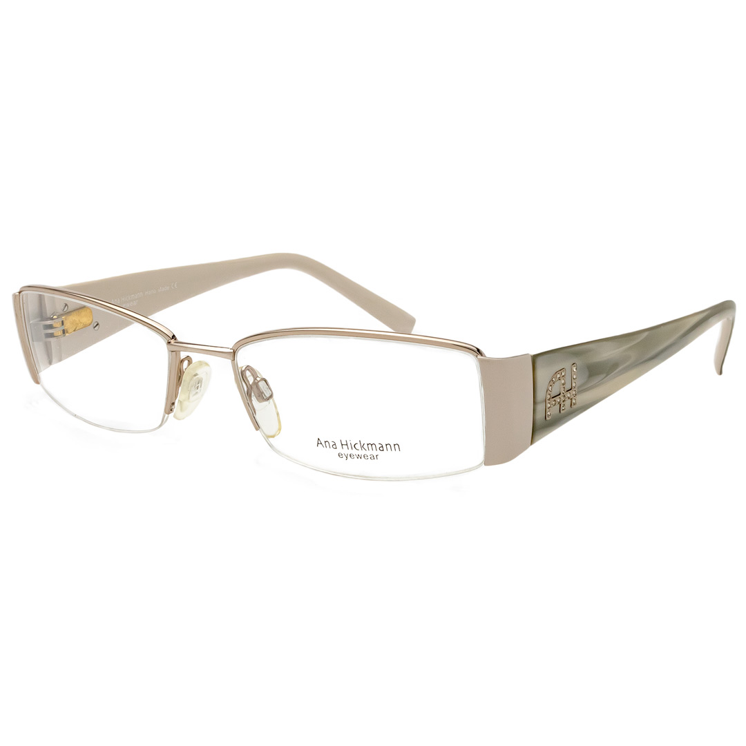 Óculos de Grau Retangular Ana Hickmann Ah1088 Prata