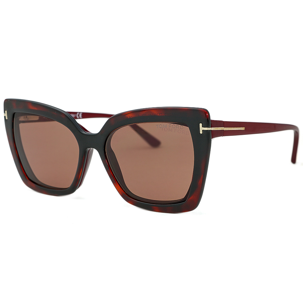 Óculos de Grau Tom Ford Clip-On TF5641-B 075 Vermelho