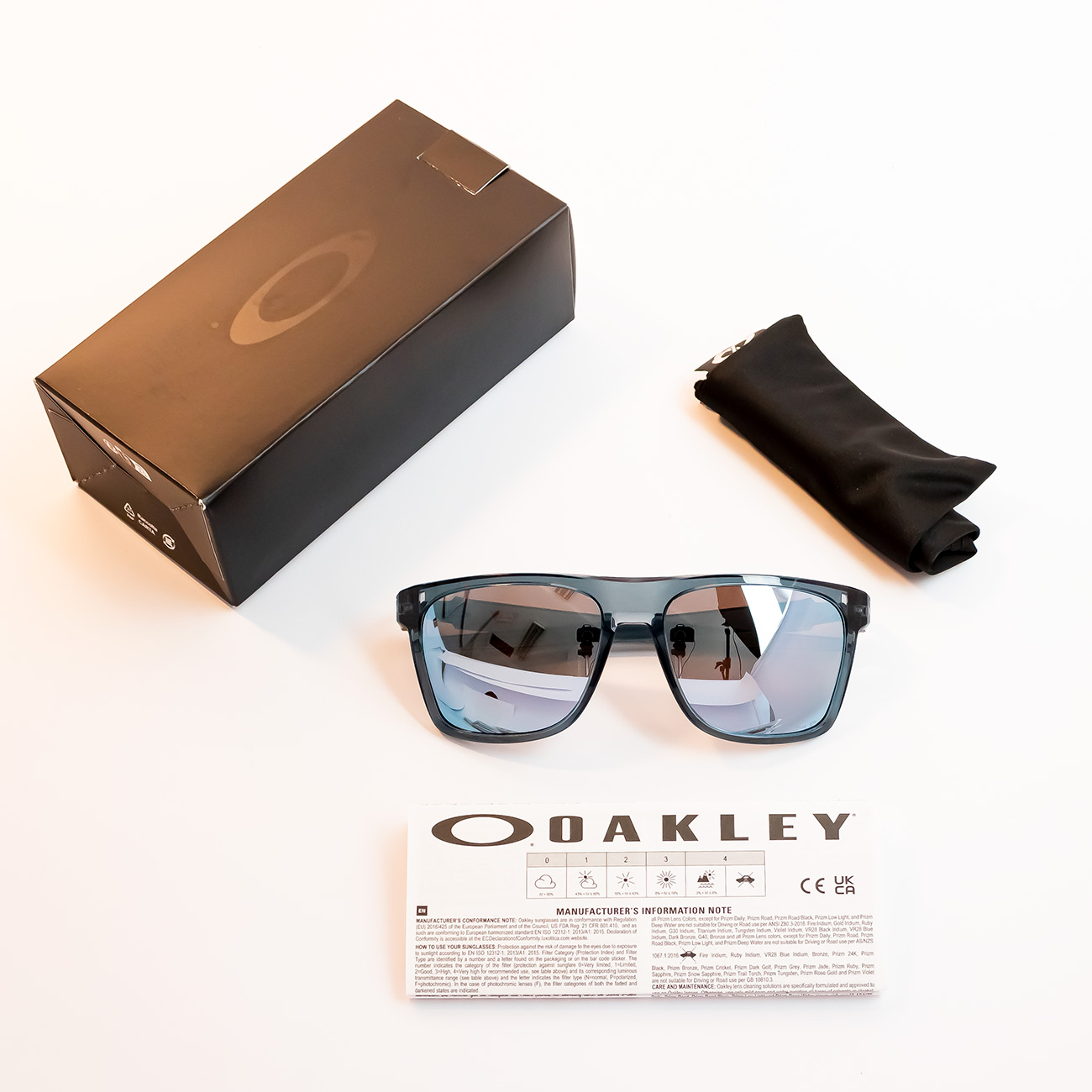 Óculos de Sol Oakley Leffingwell OO9100 05 Azul Transparente