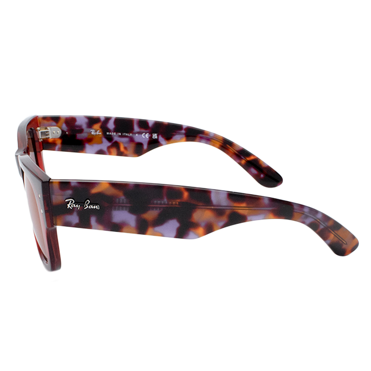 Óculos de Sol Ray-Ban Mega Wayfarer RB0840-S 6637/2K Rosa Transparente
