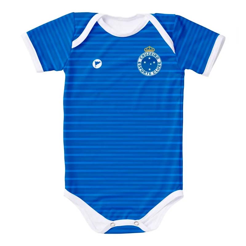 Body Bebê Proteção UV Futebol Cruzeiro Oficial