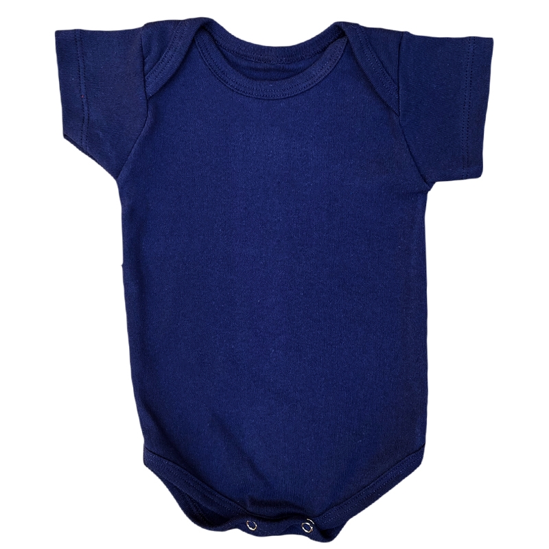 Body Bebê Suedine Azul Marinho