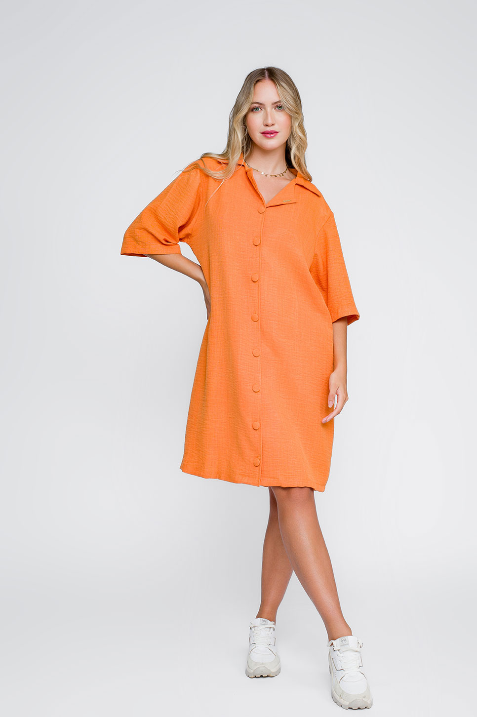 Camisão Feminino Orange Viscose Outwear
