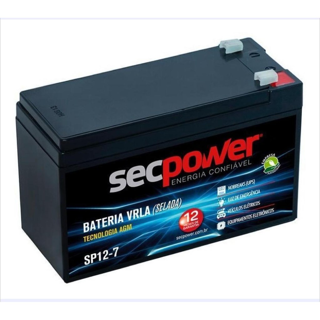 Kit Bateria Selada 12v 7ah + Carregador