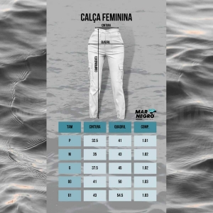 Calça Shorts Feminina Preta - Mar Negro Fishing