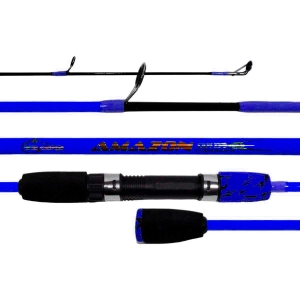 Combo de Pesca com Molinete Sahara Amazon 200 + Vara Amazon 1,50M - Cor Azul
