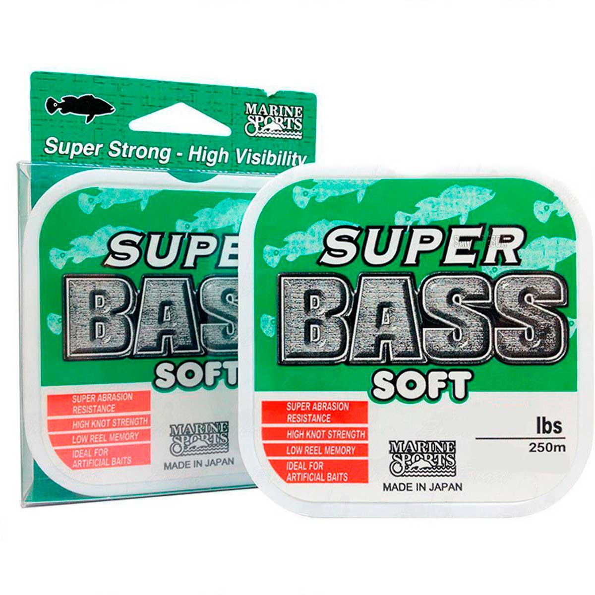 Linha Monofilamento Super Bass Soft Marine Sports - 250m