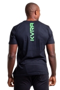 Camiseta Masculina KVRA Skull Basic Preto/Verde Flúor - Foto 3
