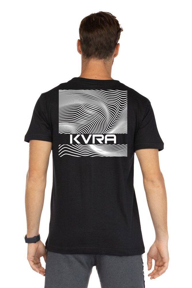 Camiseta Masculina KVRA Beat Basic Preta - Foto 1