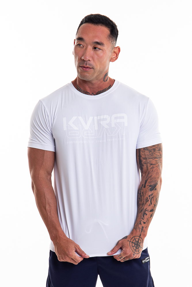 Camiseta Masculina KVRA Vitality Branco - Foto 0
