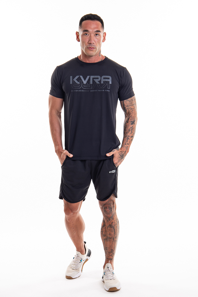 Camiseta Masculina KVRA Vitality Preta - Foto 3