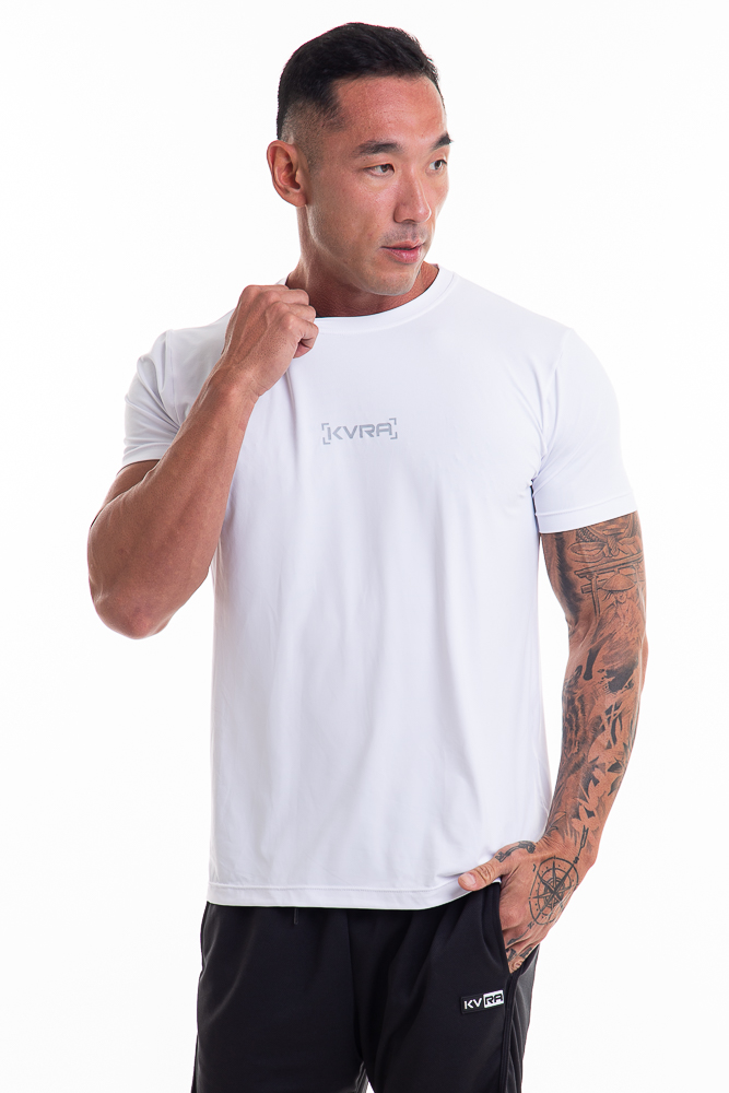 Camiseta Masculina KVRA Vortex Branco - Foto 0