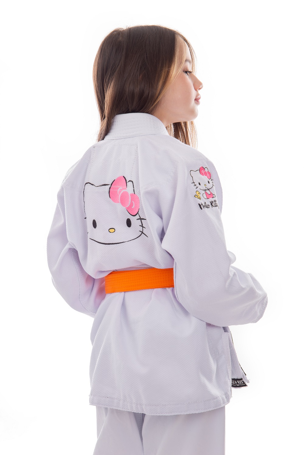 Kimono Inf. Hello Kitty Branco - Foto 2
