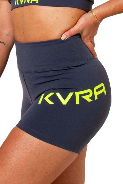 Shorts Feminino KVRA Soft Basic Cinza Escuro - Foto 1