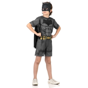 Fantasia Infantil - Batman Curto Liga da Justiça - Tamanho G (9 a 12 anos) - 10892 - Sulamericana
