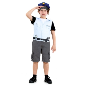 Fantasia Infantil - Peitoral Policial - Tamanho Único (3 a 6 anos) - 72106 - Sulamericana