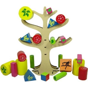 Jogo Árvore do Equilíbrio - Madeira - Multicolorido - New Art