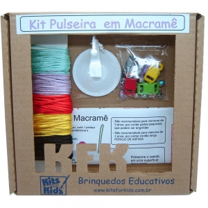 Kit Pulseira Macramê - Kits for Kids