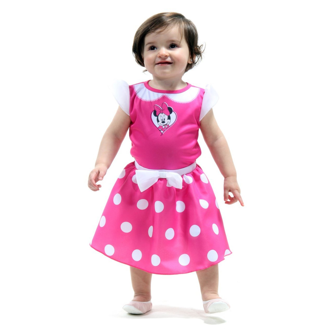 Fantasia Vestido Minnie Bebe Rosa - Tamanho M (18 meses) - 922013- Sulamericana