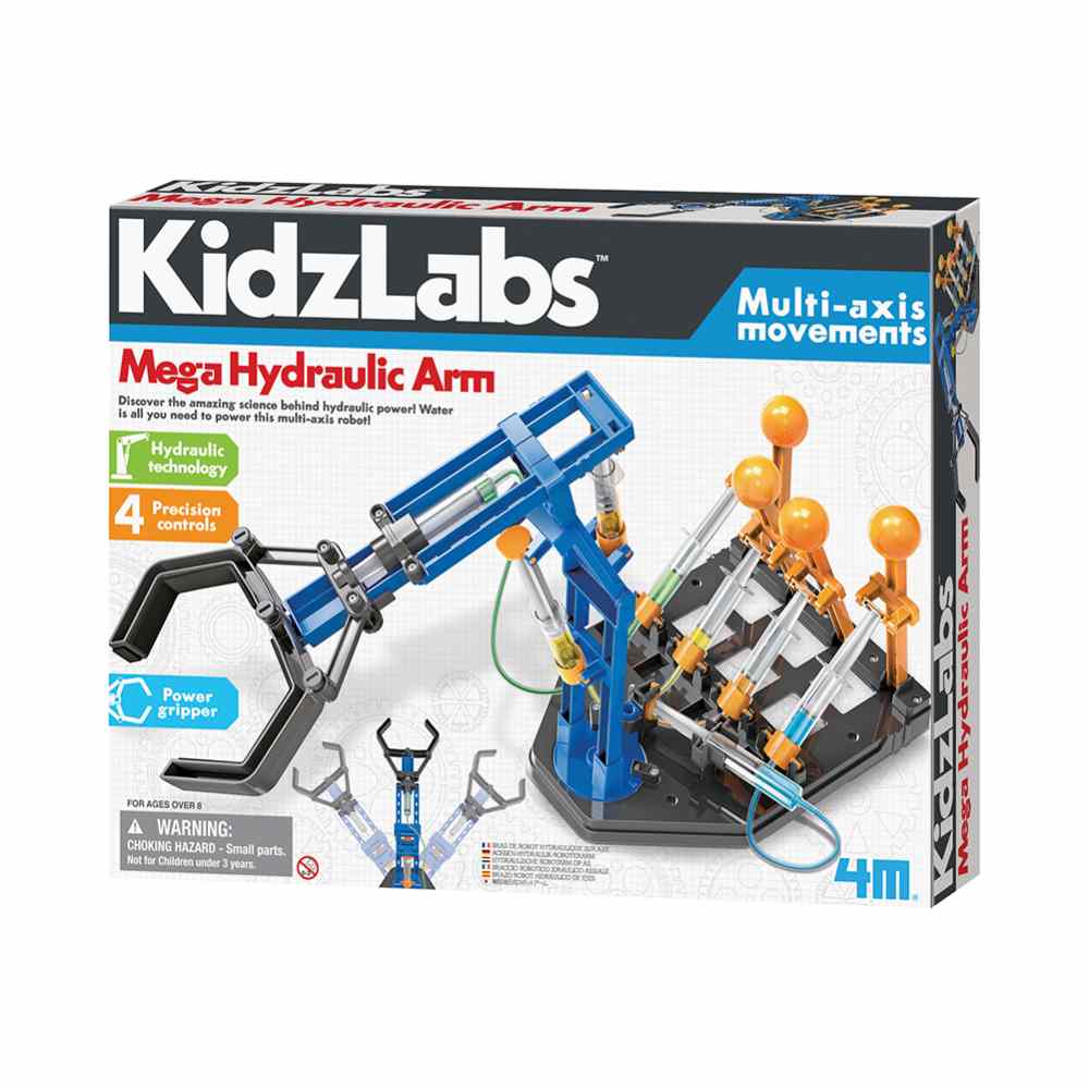 Kit Mega Braço Hidráulico - Mega Hydraulic Arm - KidzLabs - 03427- 4M