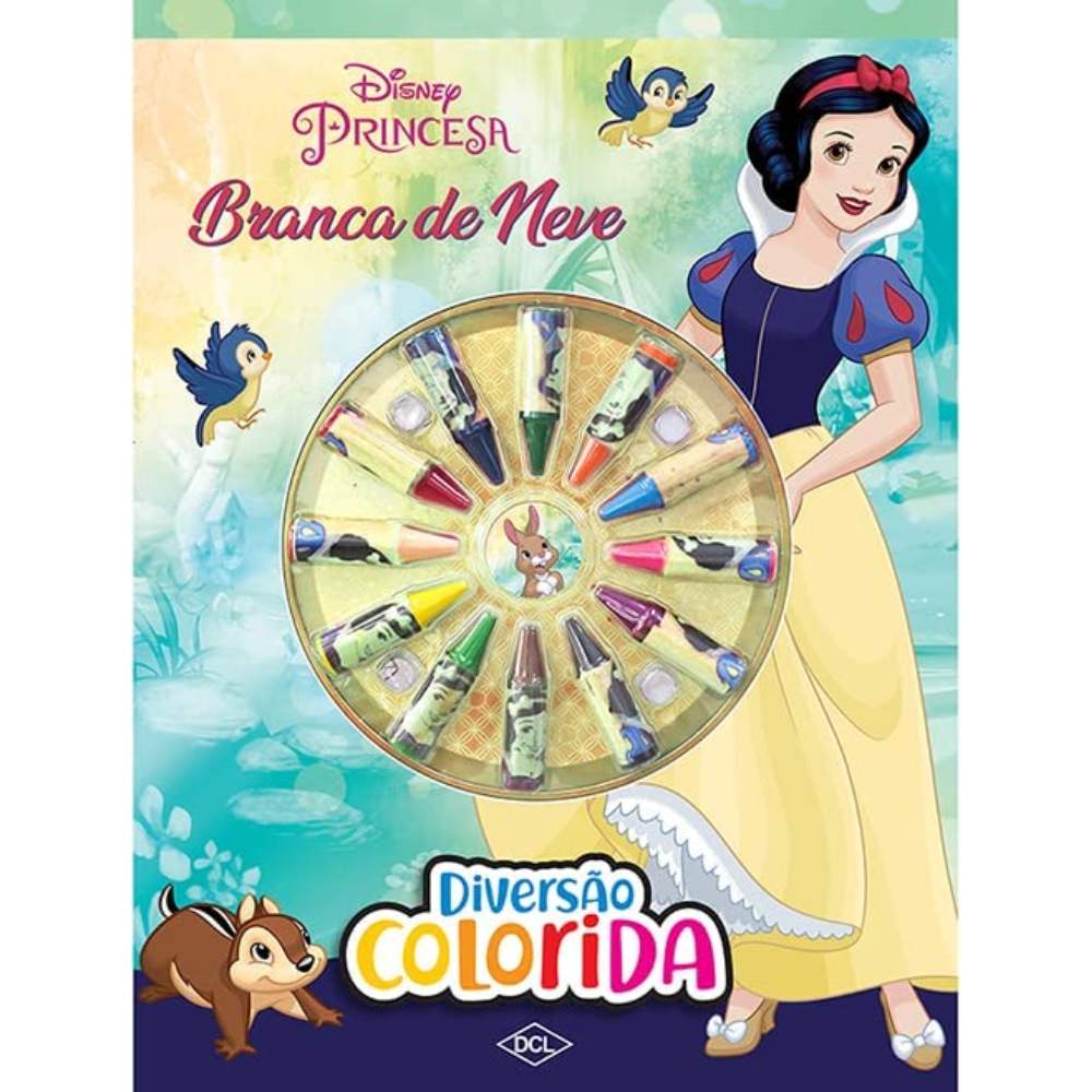 Livro Diversão Colorida - Disney - Princesa Branca de Neve - Editora DCL