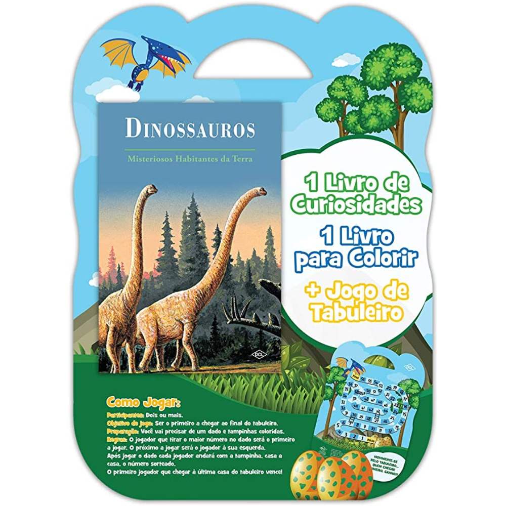 Livro Hora da Diversão - Dinossauros - Editora DCL - Kits e Gifts