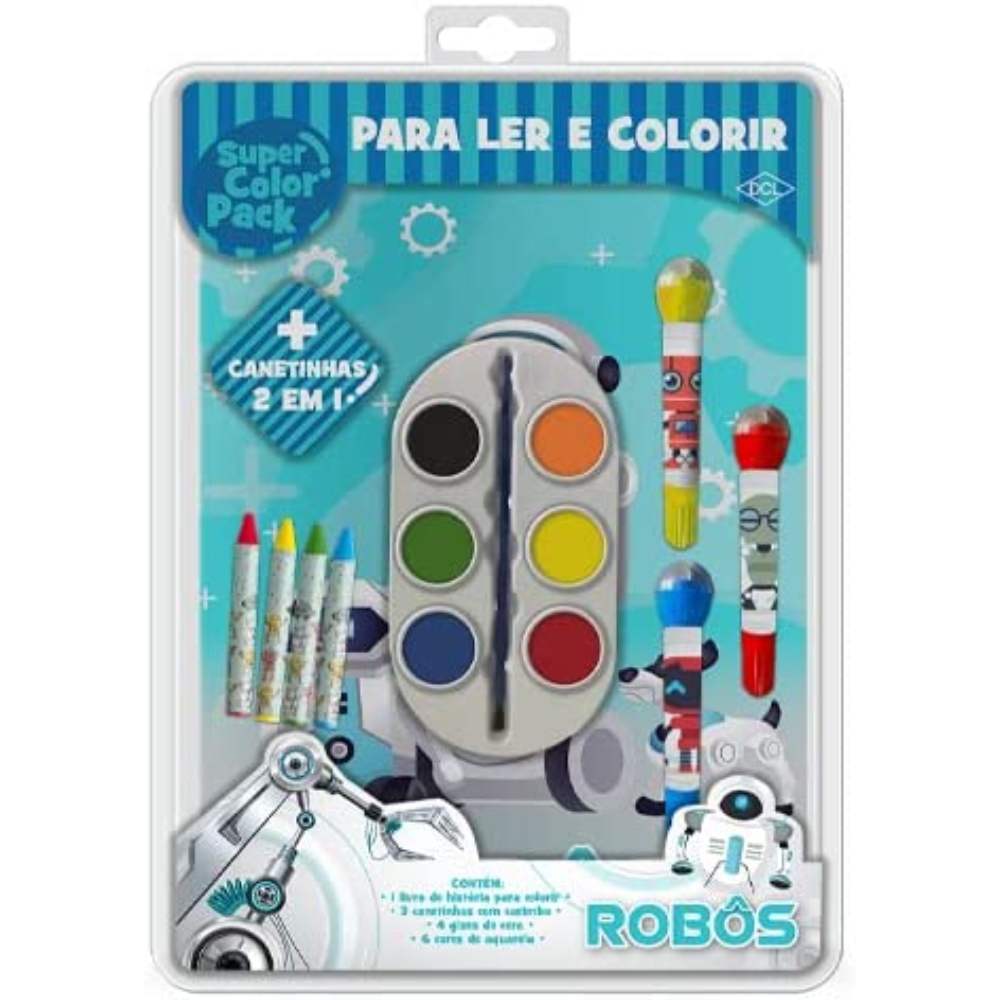 Livro Super Color Pack - Robôs - Editora DCL