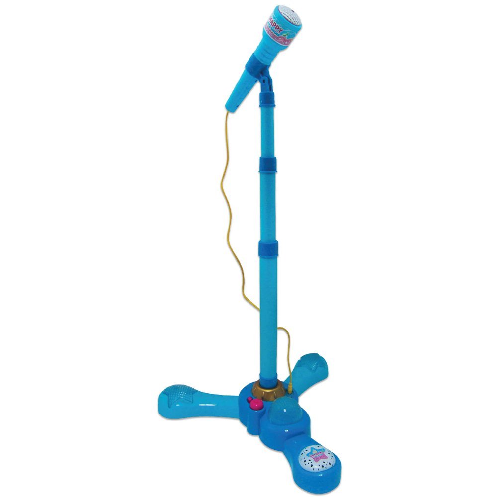 Microfone Infantil Karaokê Com Pedestal - Azul - MCG-235 - Fenix